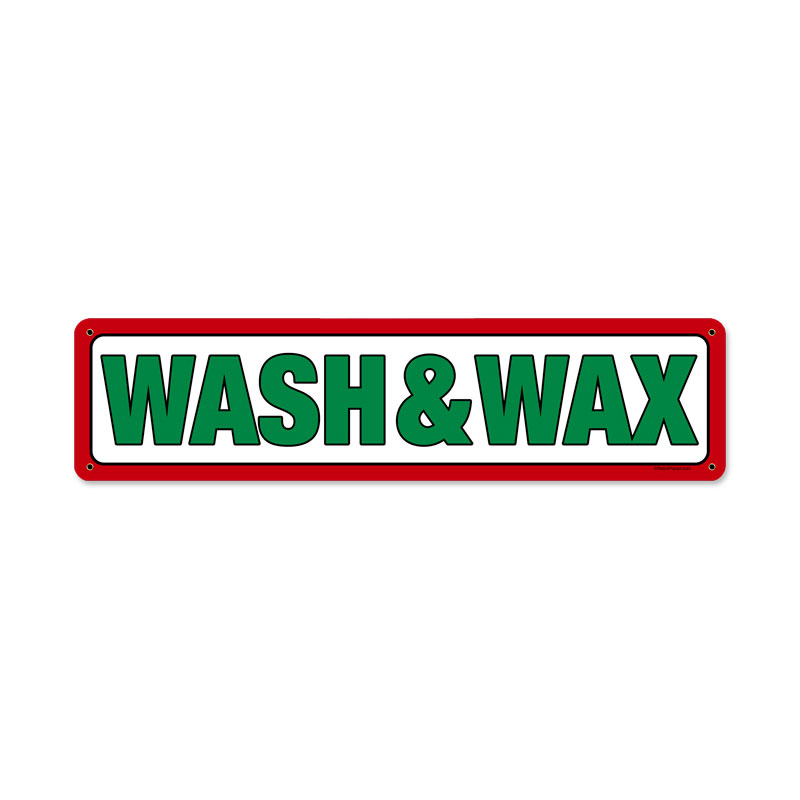 Texaco Wash And Wax Vintage Sign