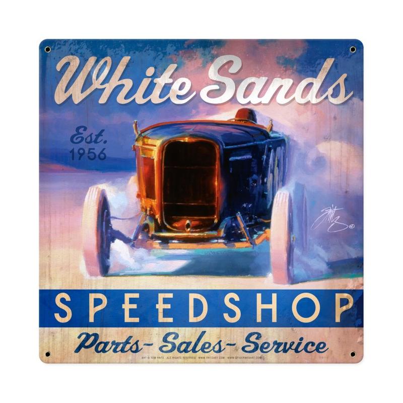 White Sands Speed Shop Vintage Sign