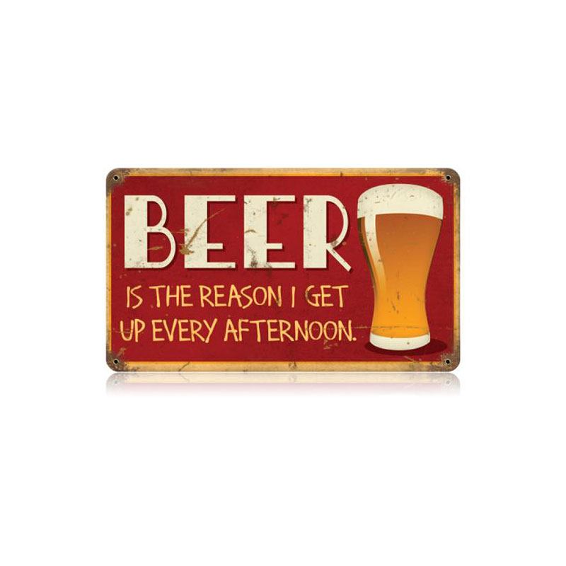 Beer Afternoon Vintage Sign