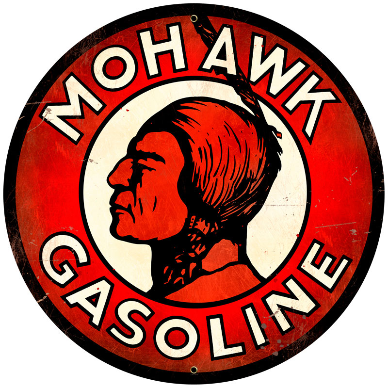 Mohawk Gasoline Vintage Sign