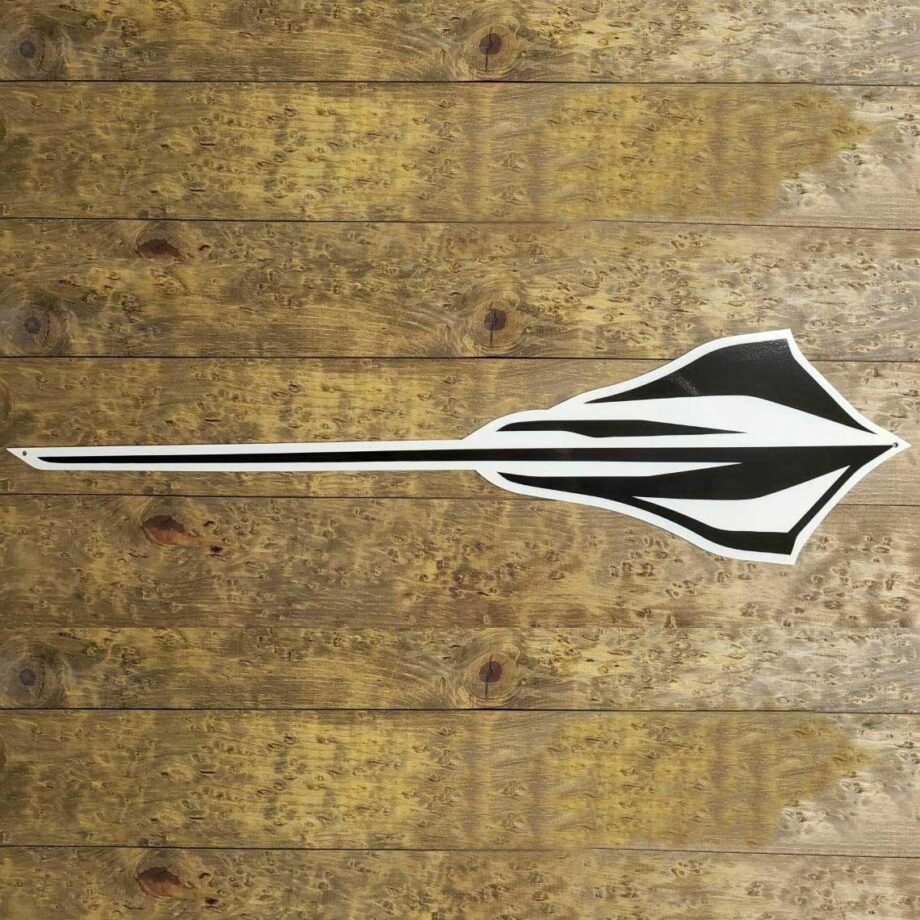Corvette C8 Stingray Black Emblem Steel Sign