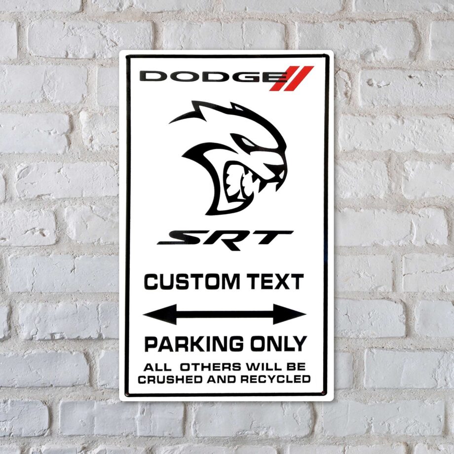 Customizable Dodge Hellcat Parking Sign
