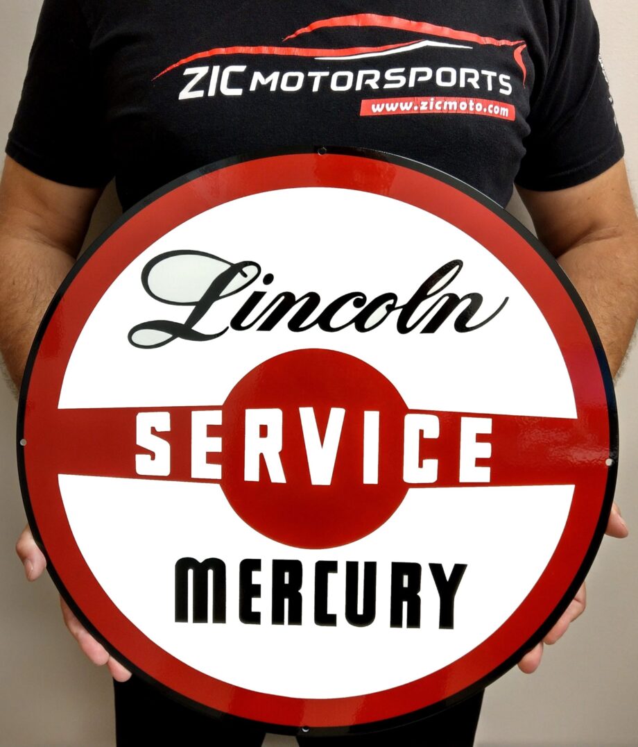 Vintage Lincoln Mercury Service Steel Sign