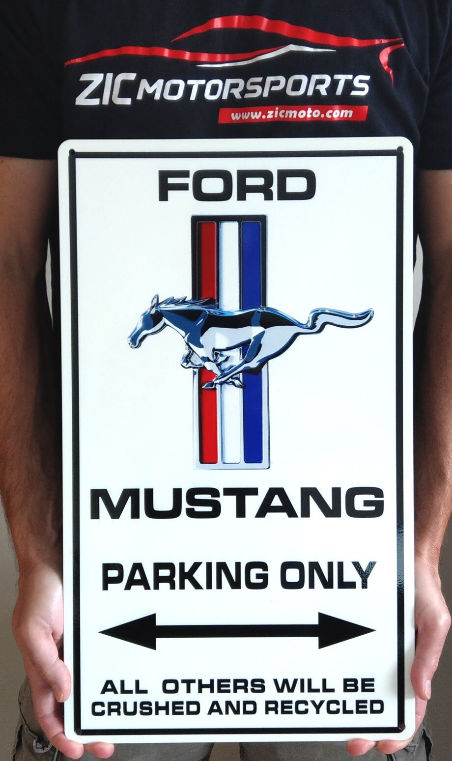 Ford Mustang Parking Only Garage Art