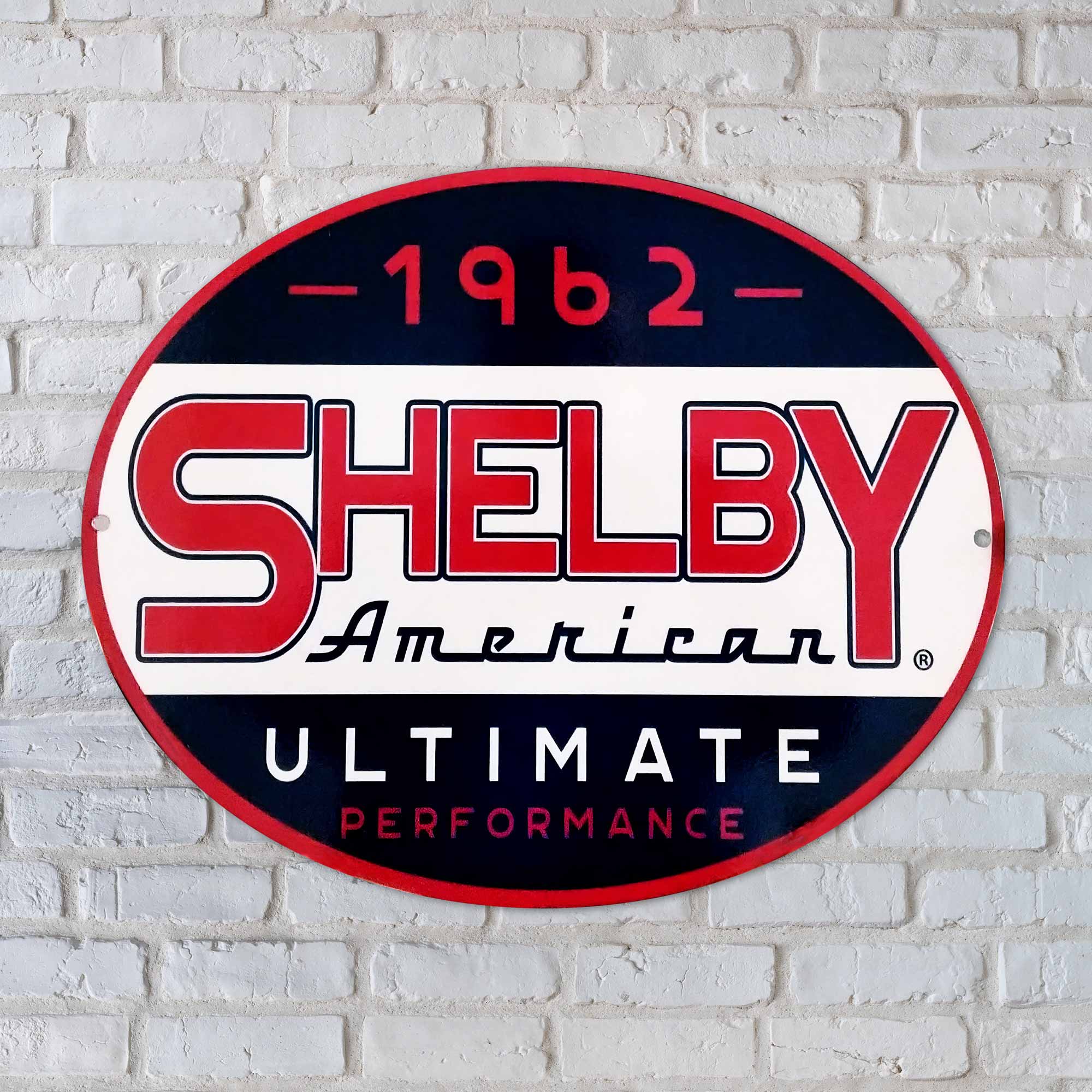 This Vintage Carroll Shelby Branded Sign echoes back to 1962. The era of racing elite!