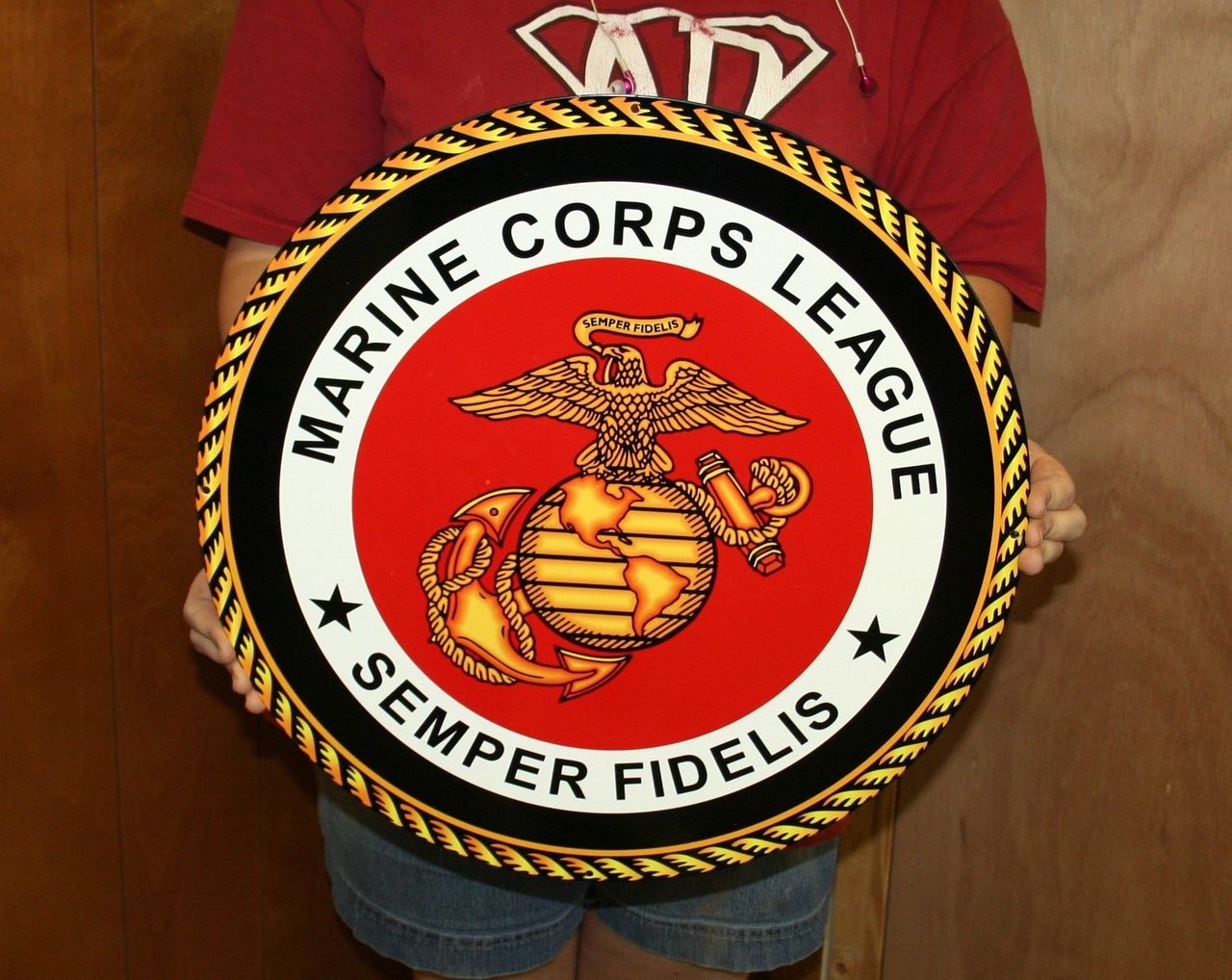 USMC Marine Corps League Steel Sign