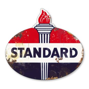 Standard Oil Torch Die Cut Sign