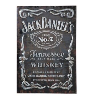 Vintage Jack Daniel's Metal Sign Officially Licensed by Jack Daniel's