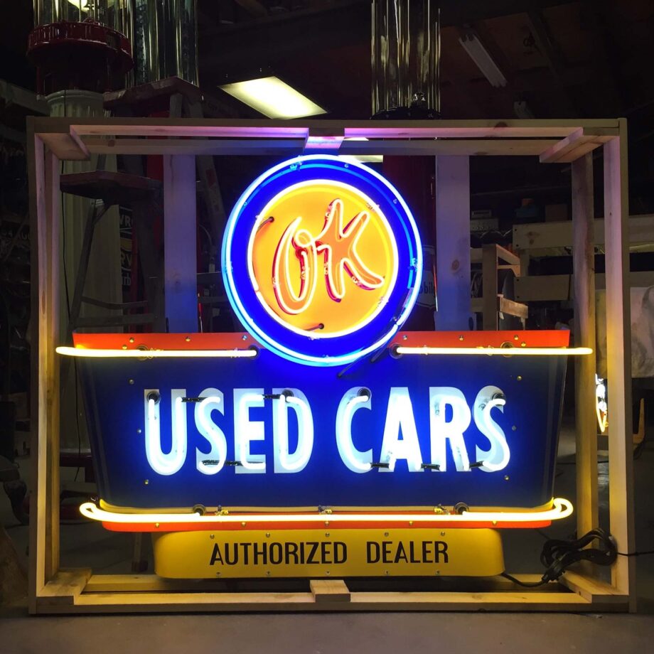 42" Ok Used Cars Neon Sign