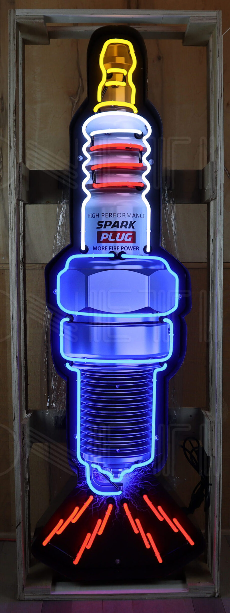 Spark Plug Neon Sign 60"