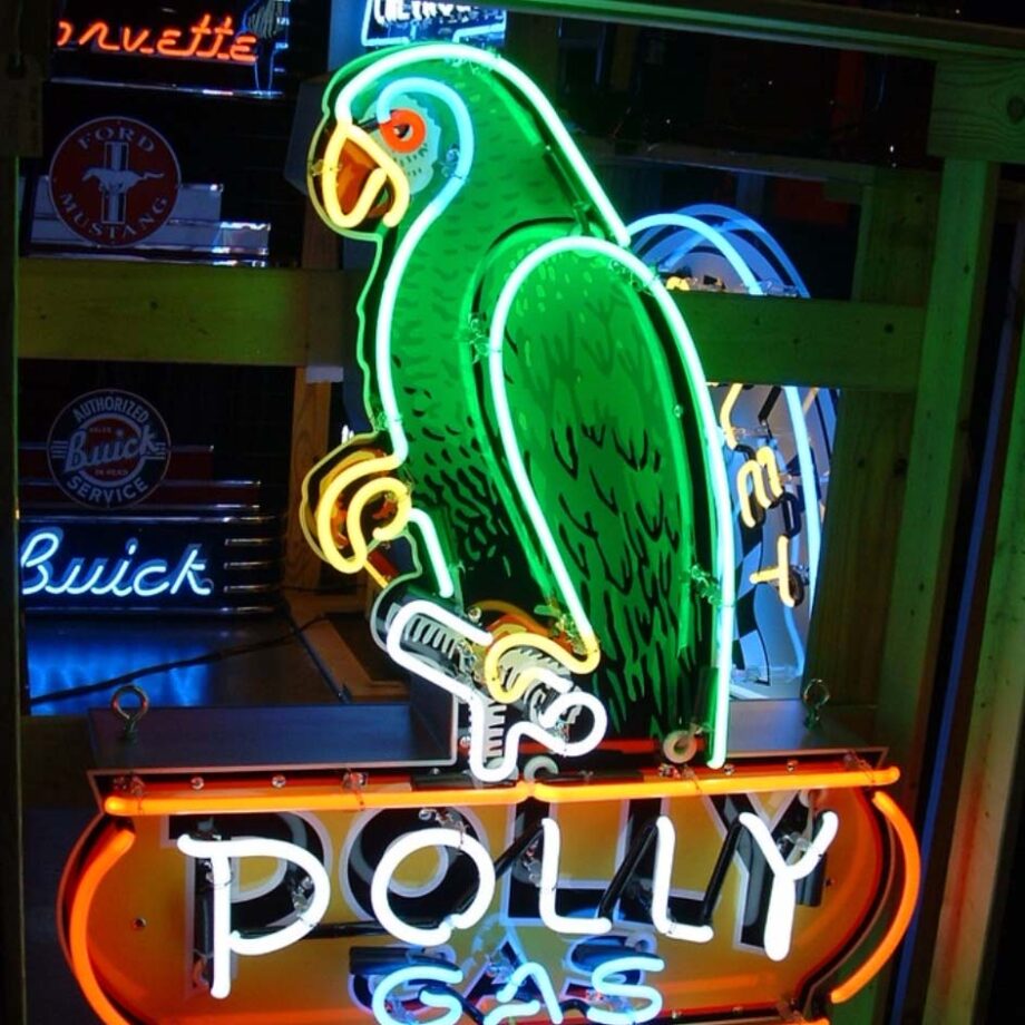 60" Polly Gasoline Parrot Neon Sign
