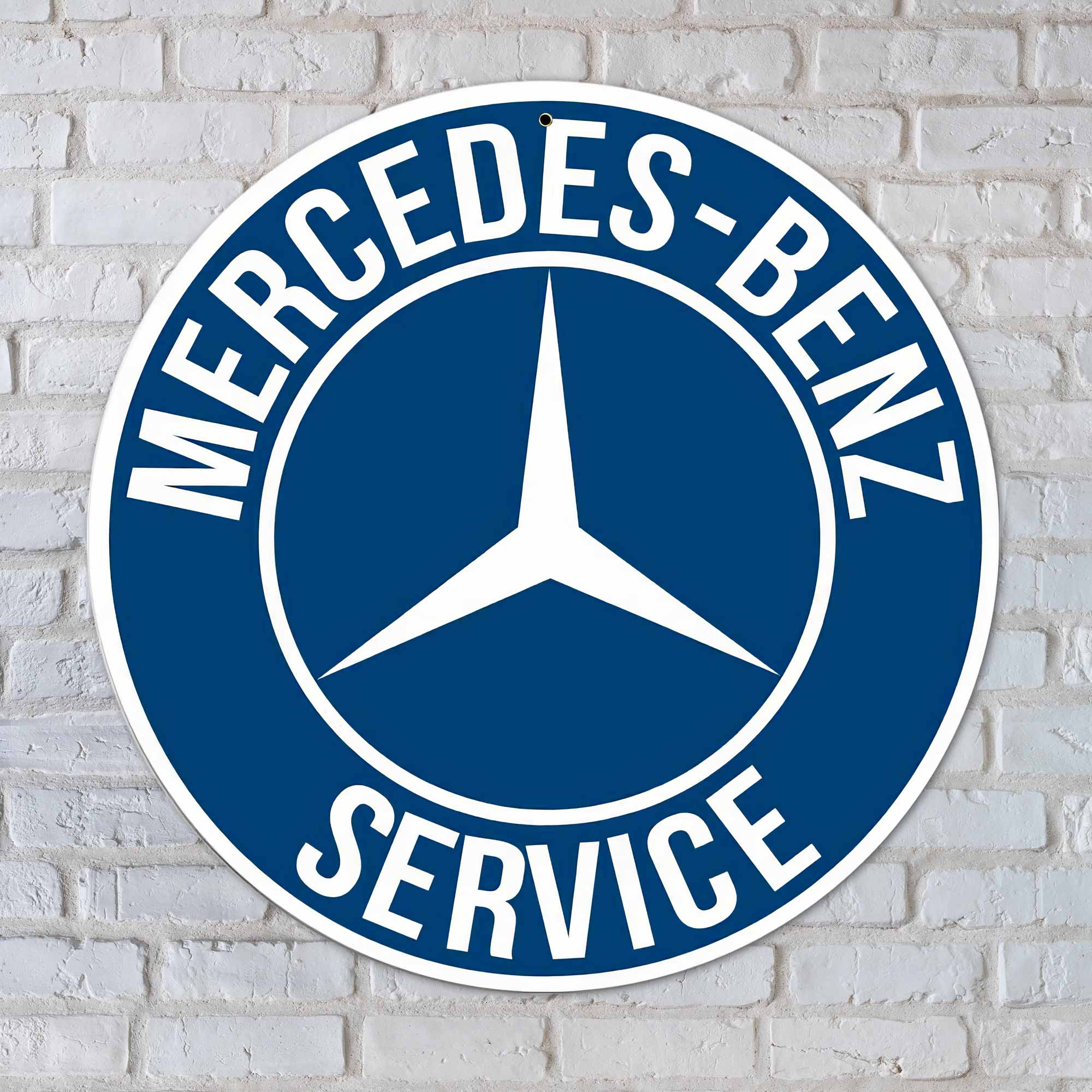 One of Germany's leading automakers, Mercedes Benz and its Service Sign