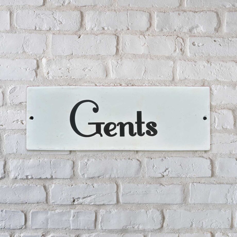 Gents Bathroom Sign