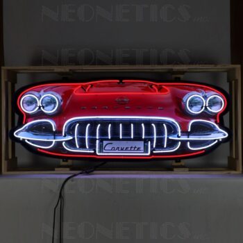 Corvette grill neon sign