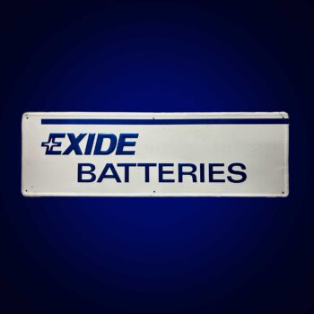 Original Exide Batteries sign