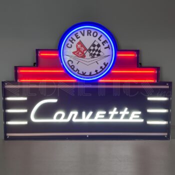 Chevrolet Corvette Art Deco Marquee LED Flex-Neon Sign