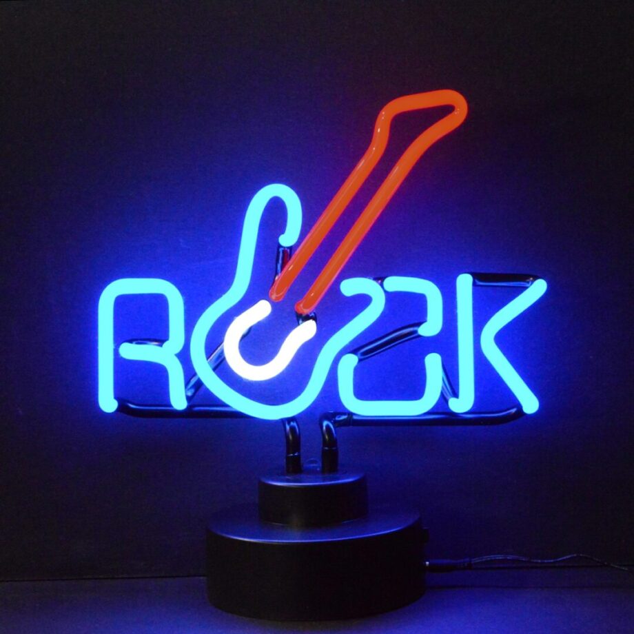 Rock Guitar Neon Sculpture