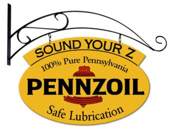 Pennzoil Sound Your Z Double Sided Hanging Sign